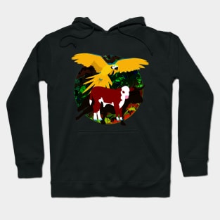 Parrot and Calf Hoodie